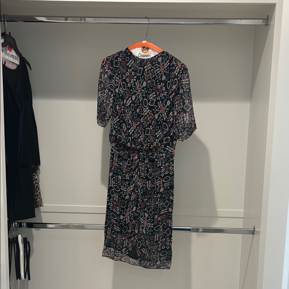 Isabel Marant Black and Red Midi Dress